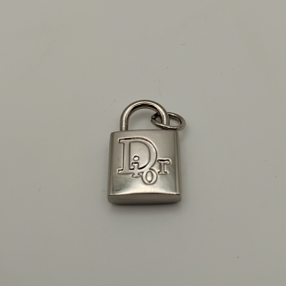 Dior Silver Lock Charm AUTHENTIC - Picture 2 of 3